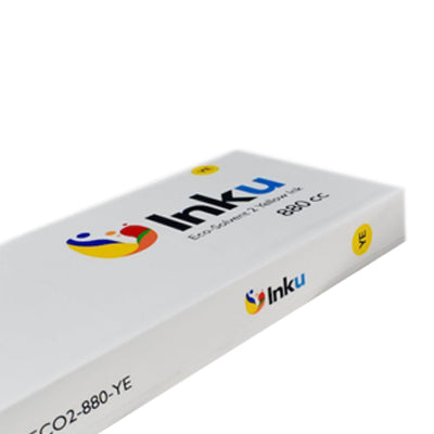 Encre éco-solvant – INKU Eco2 Max – Jaune – 880 cc