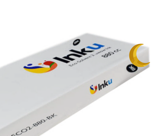 Encre éco-solvant – INKU Eco2 Max – Noir – 880 cc