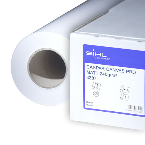 Toile canvas – Casper 240 g/m² Mat – 914 mm × 30 m – mandrin 3”